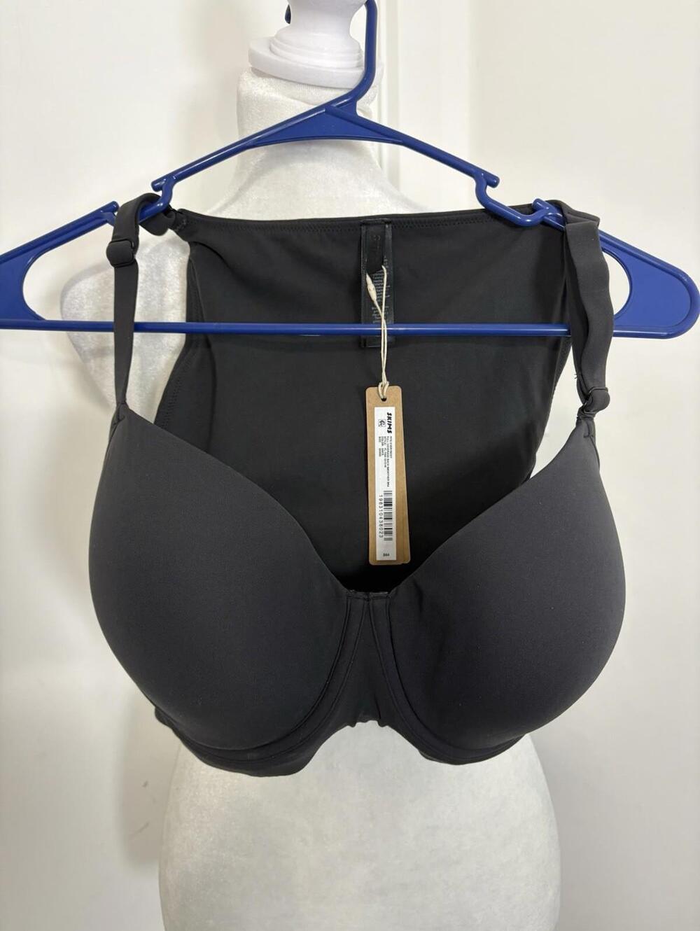 Skims NWT Fits Everybody Full Coverage Back Smoother Bra 32DDD Black Onyx
